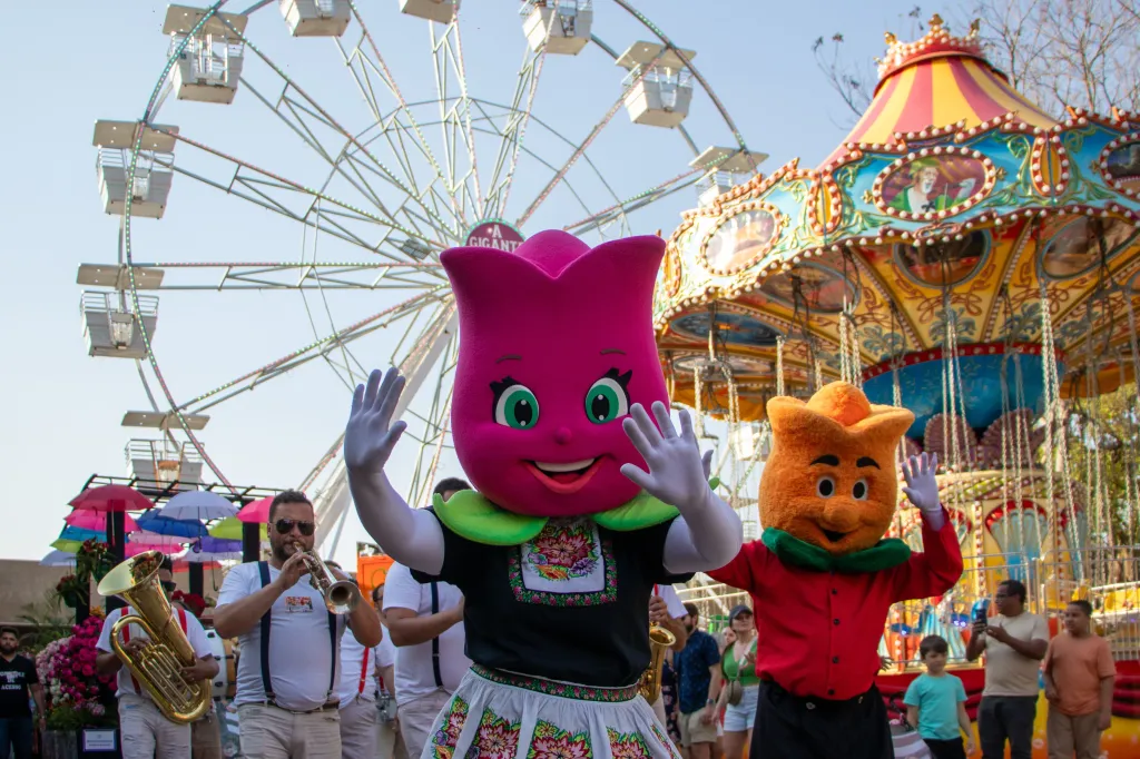 Feira e evento de flores no centro de Holambra — City Tour CHM Transportes